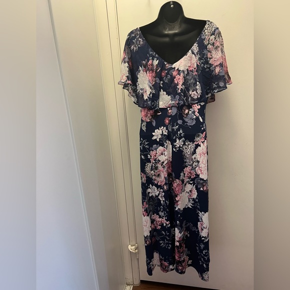 Long blue dress. #1369c - Picture 2 of 7